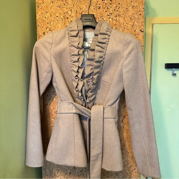 Women's Ruffled Front Blazer/Jacket - Picture 1 of 2